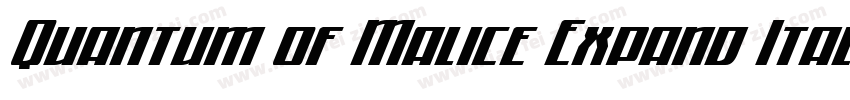 Quantum of Malice Expand Ital Expan字体转换